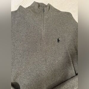 Grey polo sweater